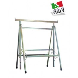 Coppia Cavalletti da Lavoro Telescopici 110-190 cm – Gambe Apribili - Portata max 250kg