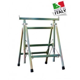 Coppia Cavalletti da Lavoro Telescopici 70-120 cm – Gambe Apribili - Portata max 250kg