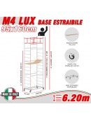 Trabattello M4 LUX base estraibile Altezza lavoro 6,20 metri