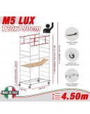 Trabattello M5 LUX Altezza lavoro 4,50 metri